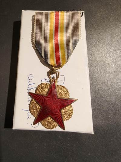 老王徽章第183期 - 法国战伤奖章    带纸盒