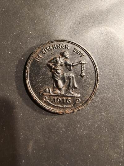 老王徽章第183期 - 德国一战捐金为铁纪念章