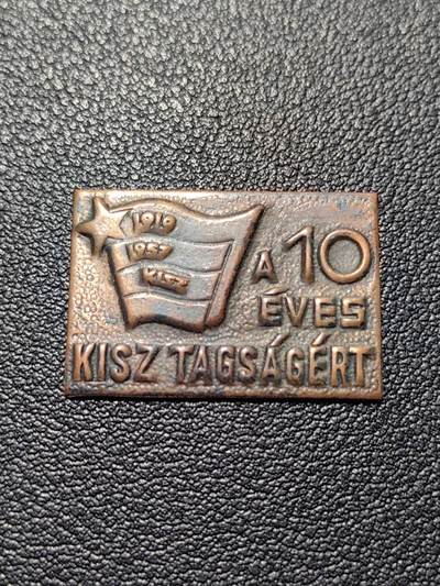 靖甫拍卖第五场 - 匈牙利共青团10年团龄证章 缺针