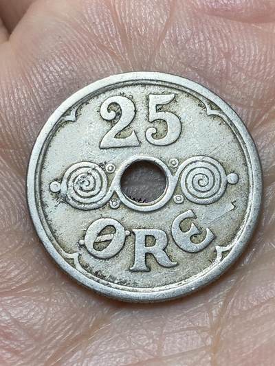 2026年第二十九场(总第一百九十八场）英国一线回流散币新年初九特拍场第一场(免佣金) - 丹麦🇩🇰1924年25欧尔(克里斯蒂安十世第四版，HCN; GJ版，首发年仅发行3年)