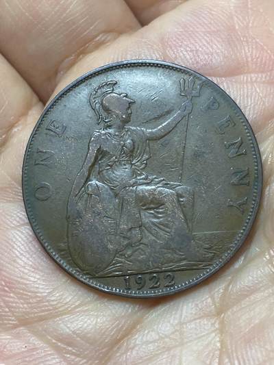 2026年第二十九场(总第一百九十八场）英国一线回流散币新年初九特拍场第一场(免佣金) - 英国🇬🇧1922年1便士(乔治五世第一版)