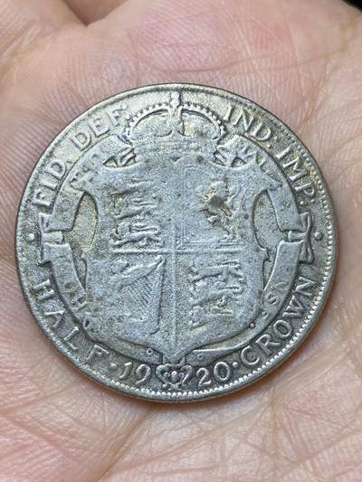 2026年第二十九场(总第一百九十八场）英国一线回流散币新年初九特拍场第一场(免佣金) - 英国🇬🇧1920年半克朗银币(乔治五世第二版，首发年仅发行3年，500银)