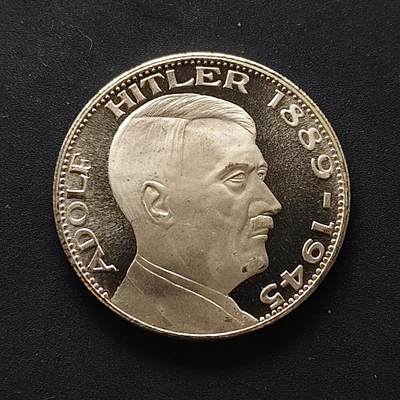 【全场包邮】纯粹捡漏拍504场 - 【纪念章】影响世界的著名人物系列德国阿道夫·海特勒精制纪念章