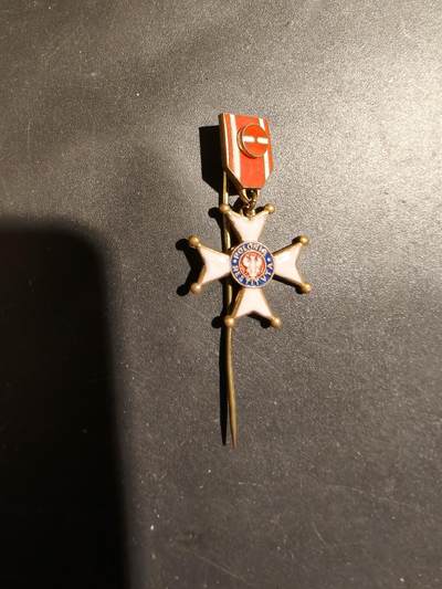 老王徽章第183期 - 军官级波兰复兴勋章迷你针插     1944版