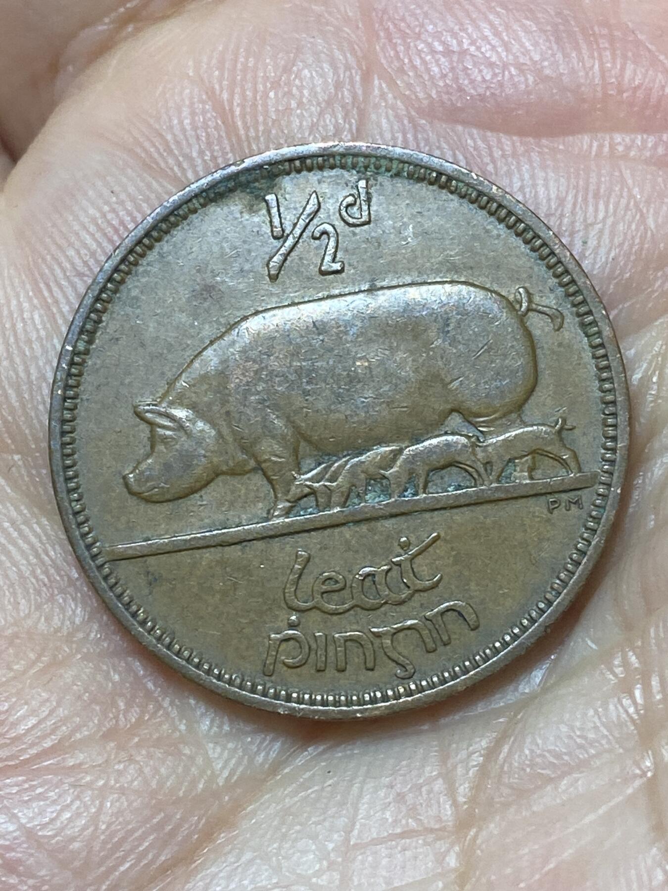 2026年第二十九场(总第一百九十八场）英国一线回流散币新年初九特拍场第一场(免佣金) 爱尔兰🇮🇪1964年1/2便士(共和国时期第一套)