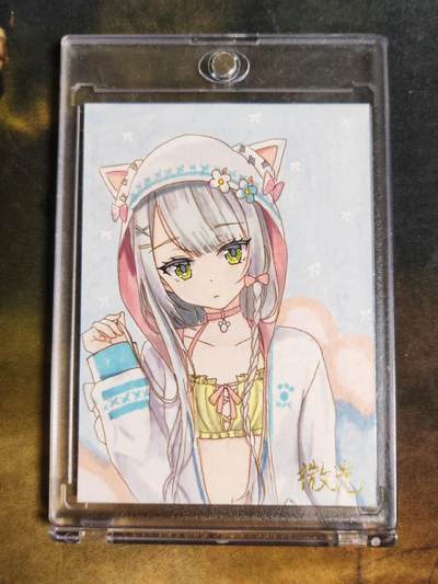 阳大大卡牌拍卖第101期（持续收拍品，周五晚上九点截拍，进群福利早知道） - 【手绘卡】微光手绘 小圆脸 萌萌哒