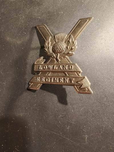 老王徽章第183期 - 英国低地步兵团帽徽     一战时期