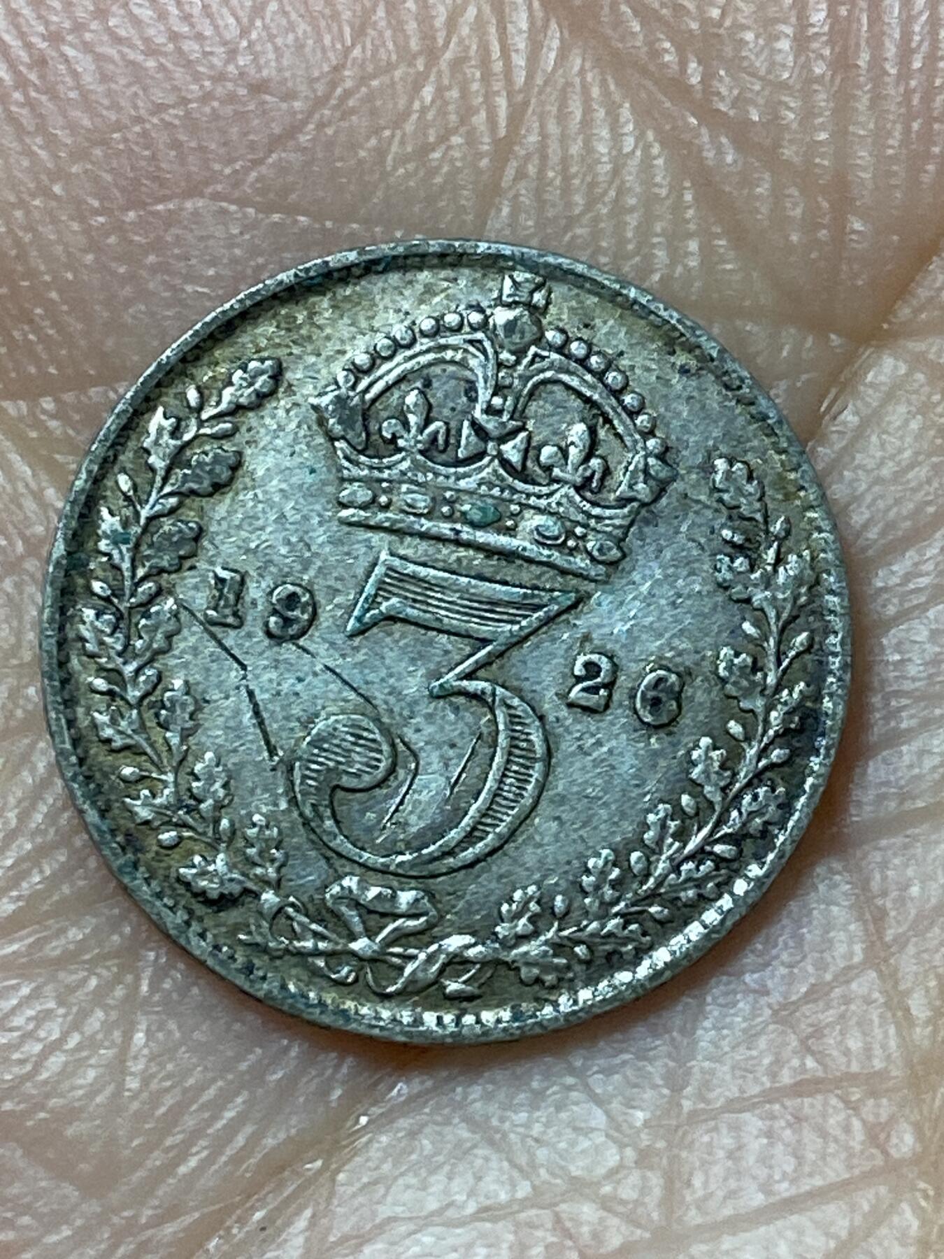 2026年第二十九场(总第一百九十八场）英国一线回流散币新年初九特拍场第一场(免佣金) 英国🇬🇧1926年3便士银币(乔治五世第二版，500银)