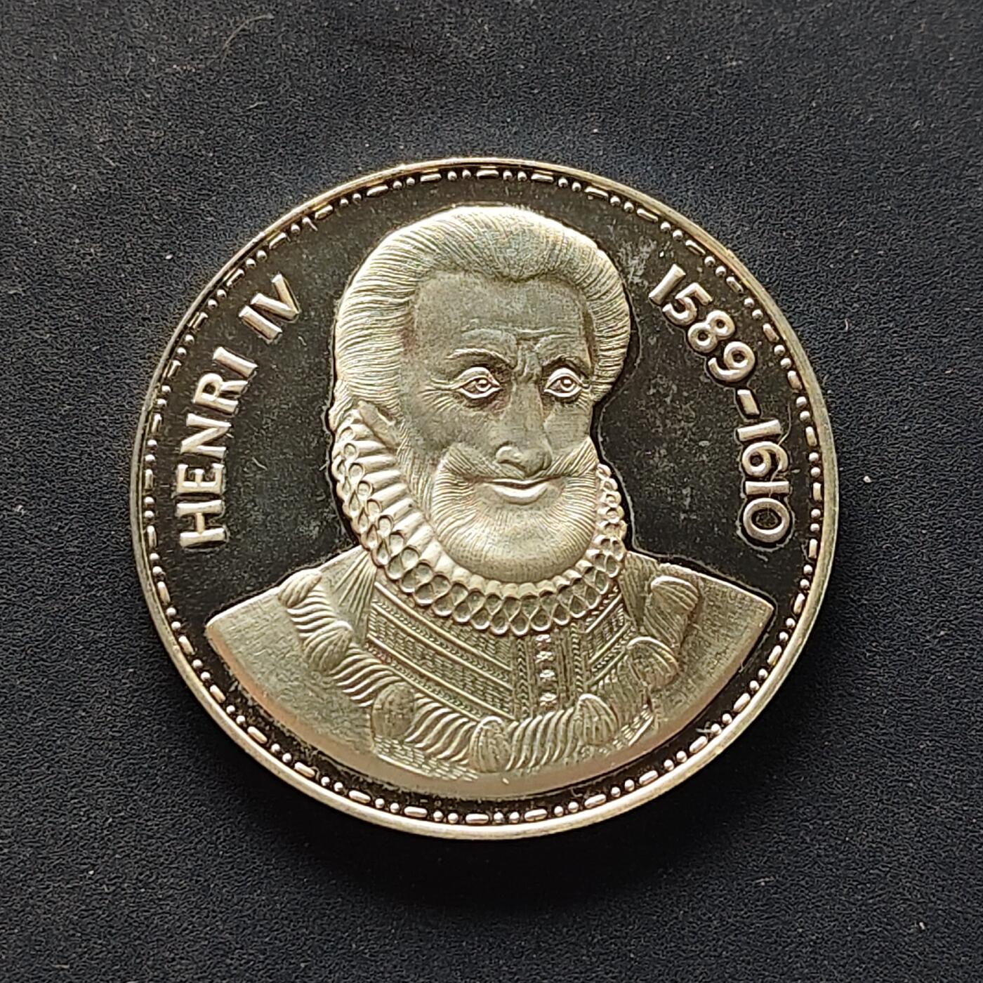 【全场包邮】纯粹捡漏拍504场-更新中 【纪念章】法国波旁王朝开创者亨利四世（贤明王亨利）精制纪念章