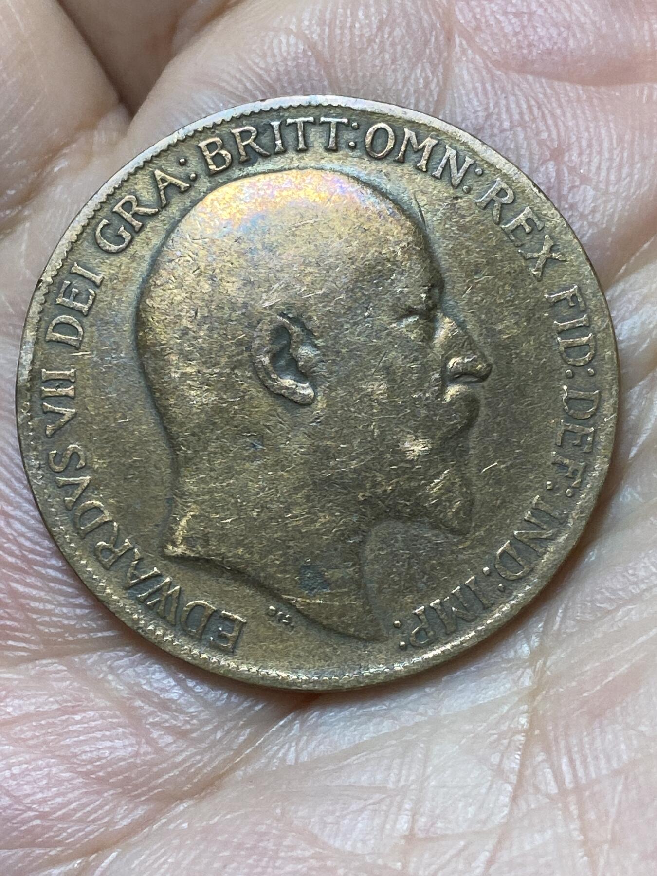 2026年第二十九场(总第一百九十八场）英国一线回流散币新年初九特拍场第一场(免佣金) 英国🇬🇧1908年1便士(爱德华七世时期)