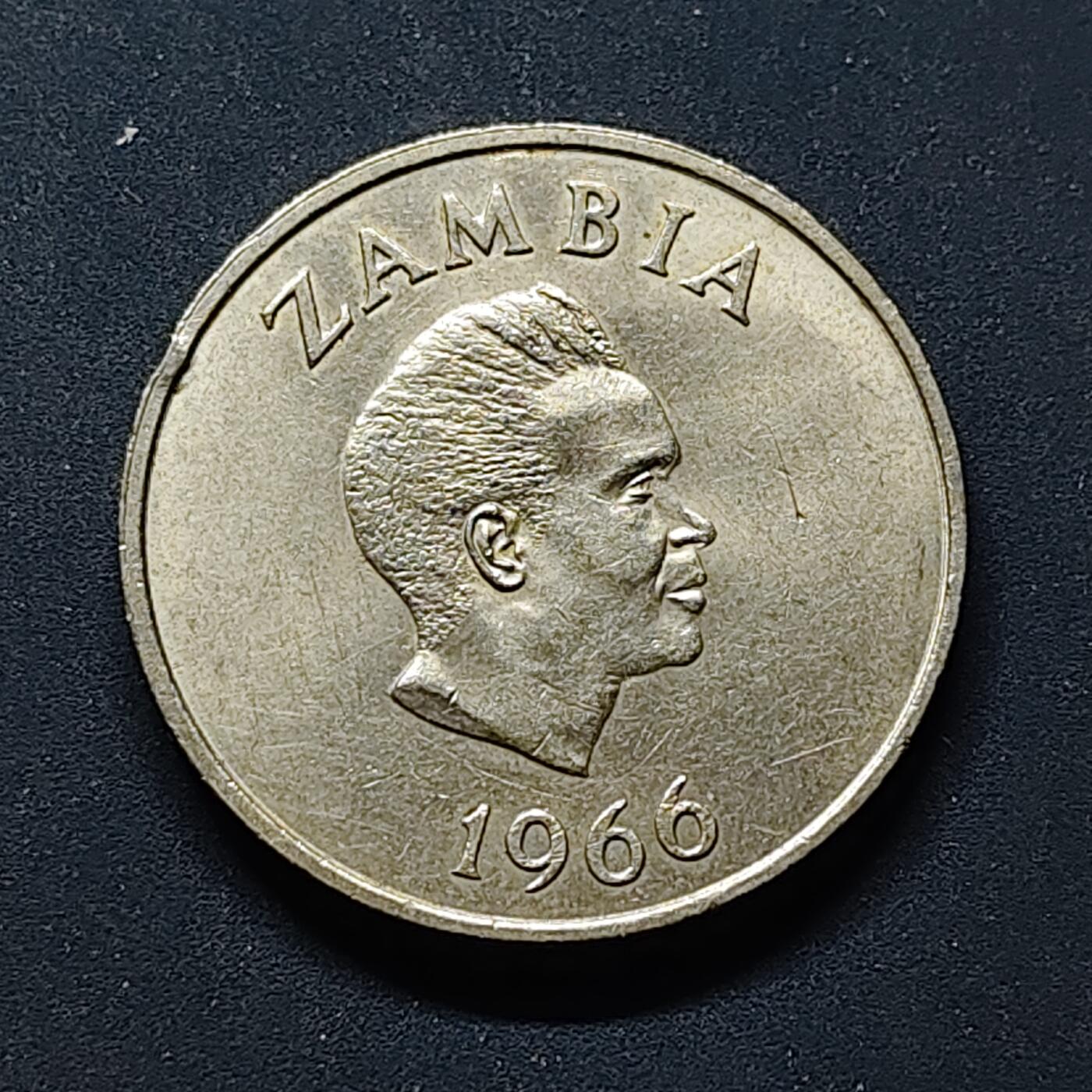 【全场包邮】纯粹捡漏拍504场-更新中 赞比亚1966年2先令