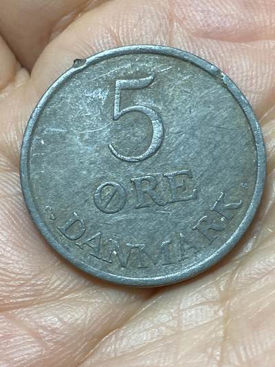 2026年第二十九场(总第一百九十八场）英国一线回流散币新年初九特拍场第一场(免佣金) - 丹麦🇩🇰1960年5欧尔(弗雷德里克九世第二版，C; S版)