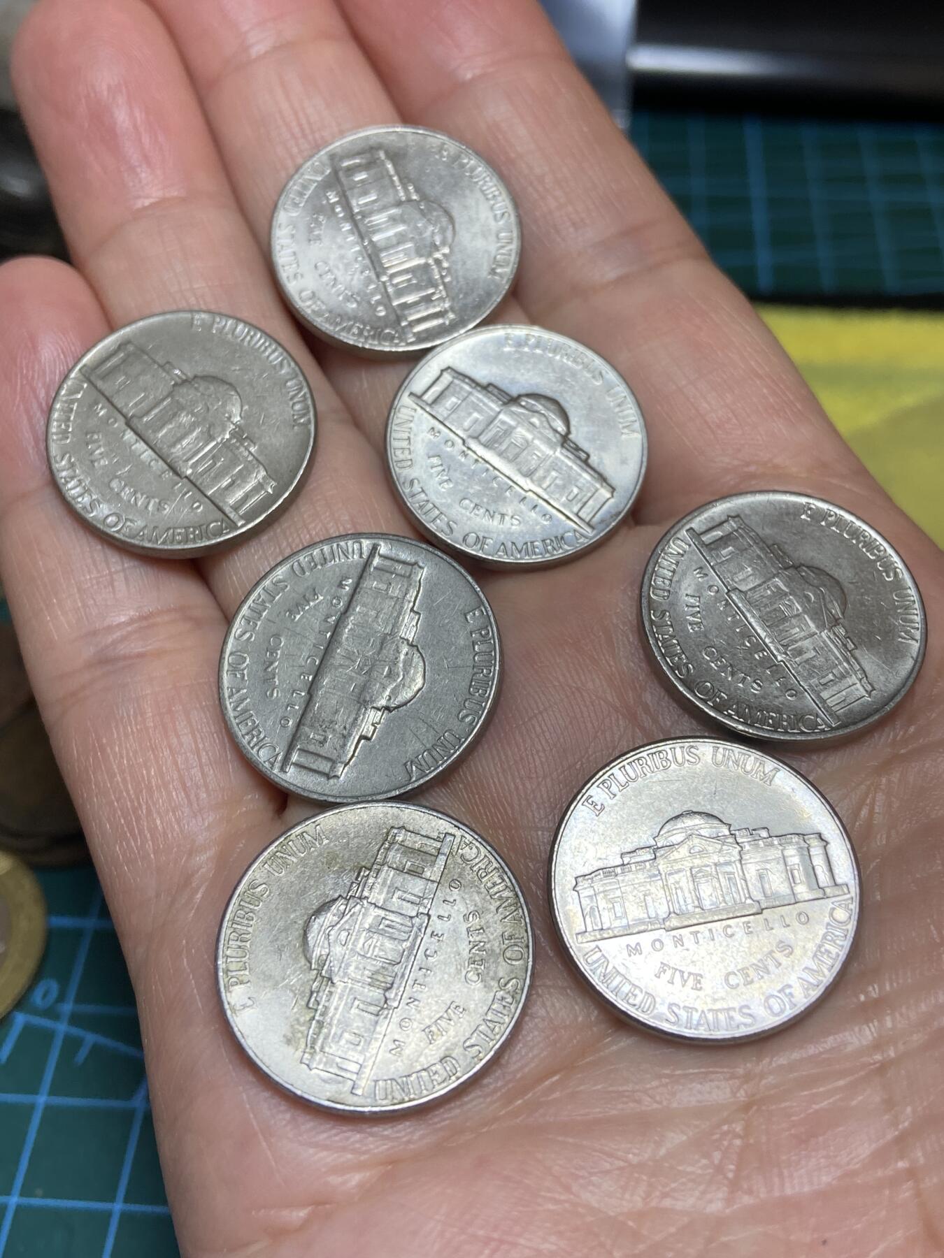 2026年第二十八场(总第一百九十七场）新春初七特拍场(佣金3%最低1元) 美国🇺🇸5分7枚：1970年75年79年2000年2001年2006年(均为D标丹佛造)