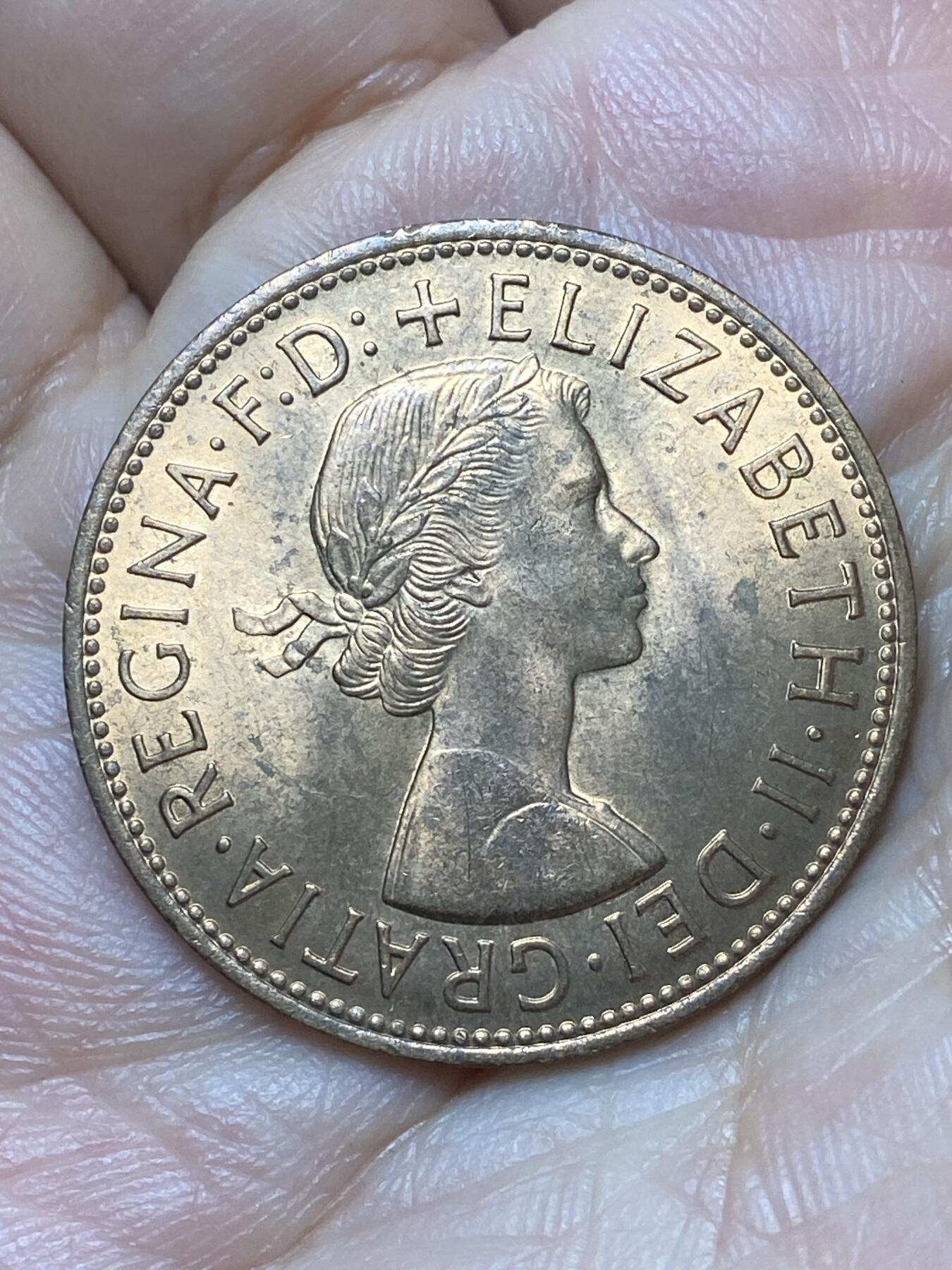 2026年第二十九场(总第一百九十八场）英国一线回流散币新年初九特拍场第一场(免佣金) 原光好品–英国🇬🇧1967年1便士(伊丽莎白二世青年桂冠第二版，普制币关门年)