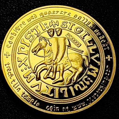 泉币菌-第194场- 新年快乐 新年第二场 本场拍品多 请提前出价 - 纪念品 马剑骑士纪念章 40×3mm