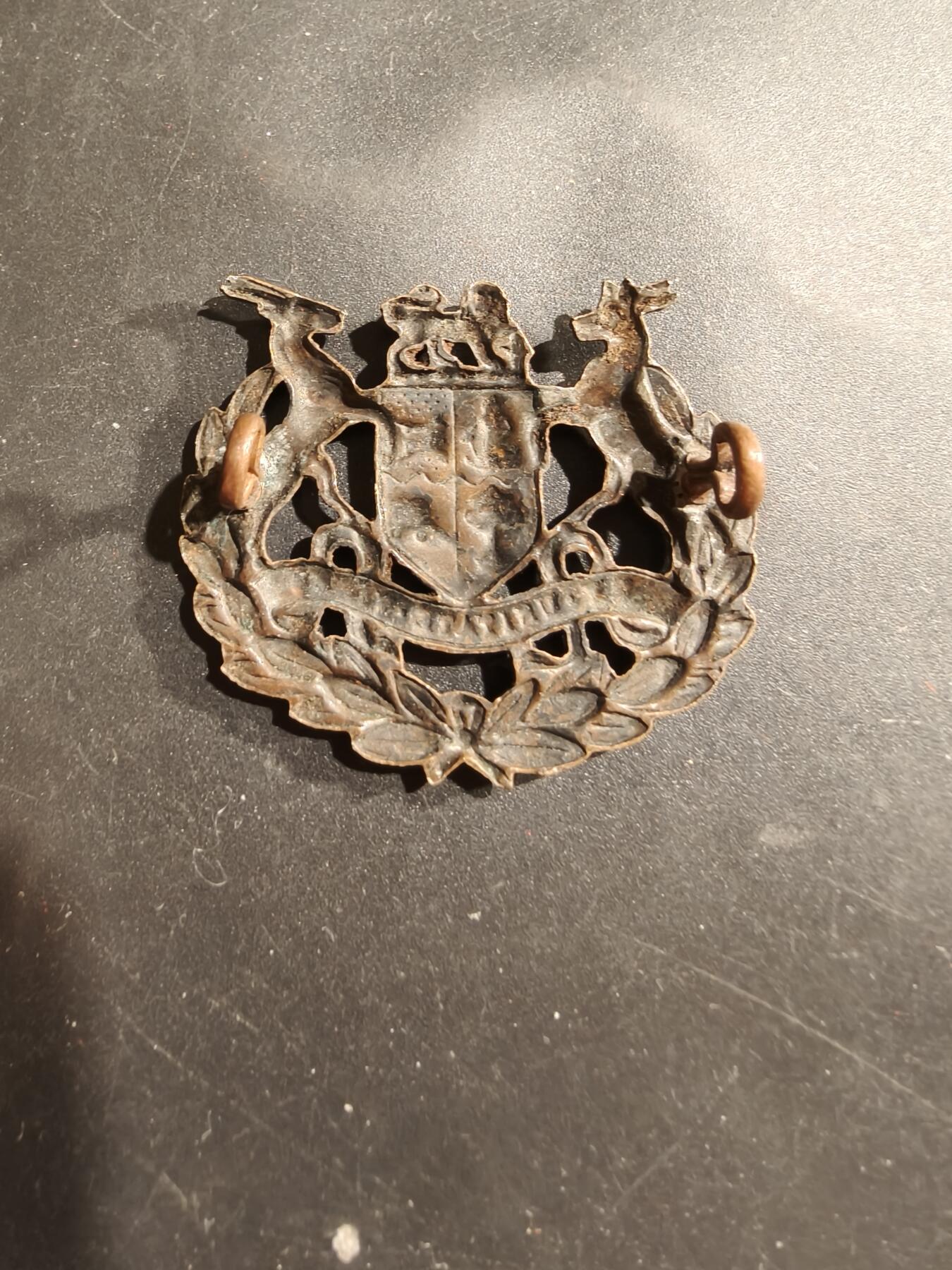 老王徽章第183期 英联邦南非国防军帽徽     一战时期