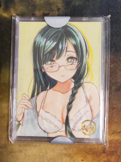 阳大大卡牌拍卖第101期（持续收拍品，周六晚上九点截拍，进群福利早知道） - 【手绘卡】次元女神计划 唯丰 性感的眼镜妹妹