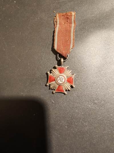 老王徽章第183期 - 波兰人共银级功绩勋章迷你章