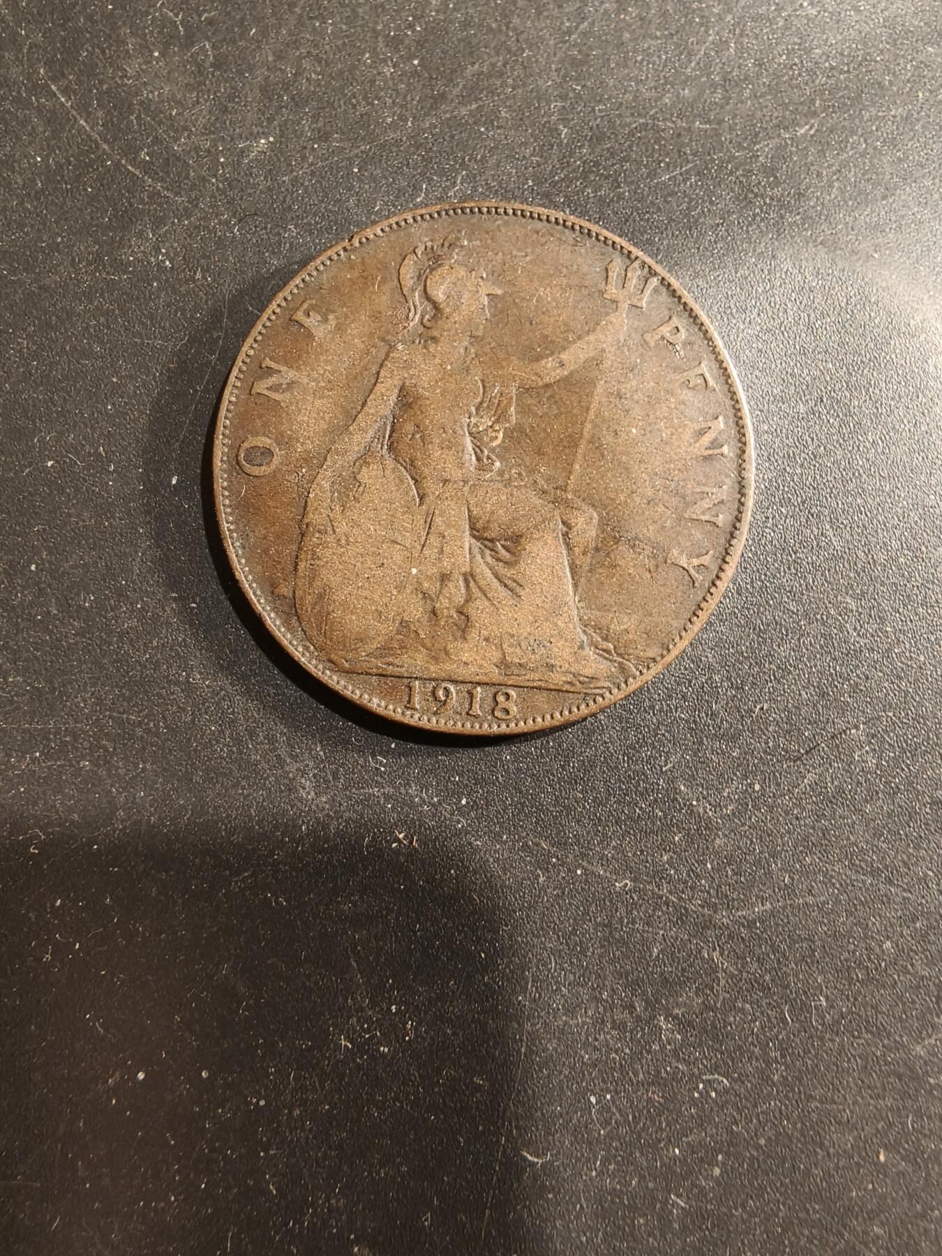 老王徽章第183期 英国1918年1便士铜币