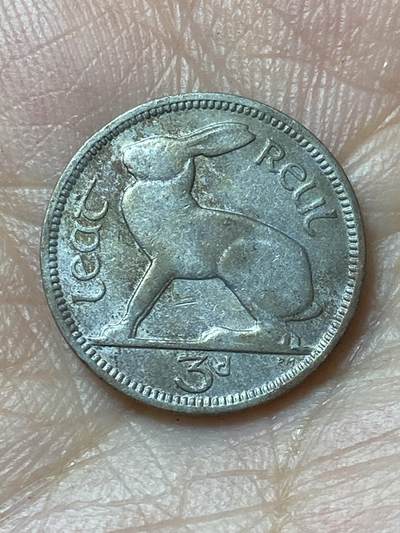 2026年第二十九场(总第一百九十八场）英国一线回流散币新年初九特拍场第一场(免佣金) - 爱尔兰🇮🇪1942年3便士(共和国时期第一套第二版)