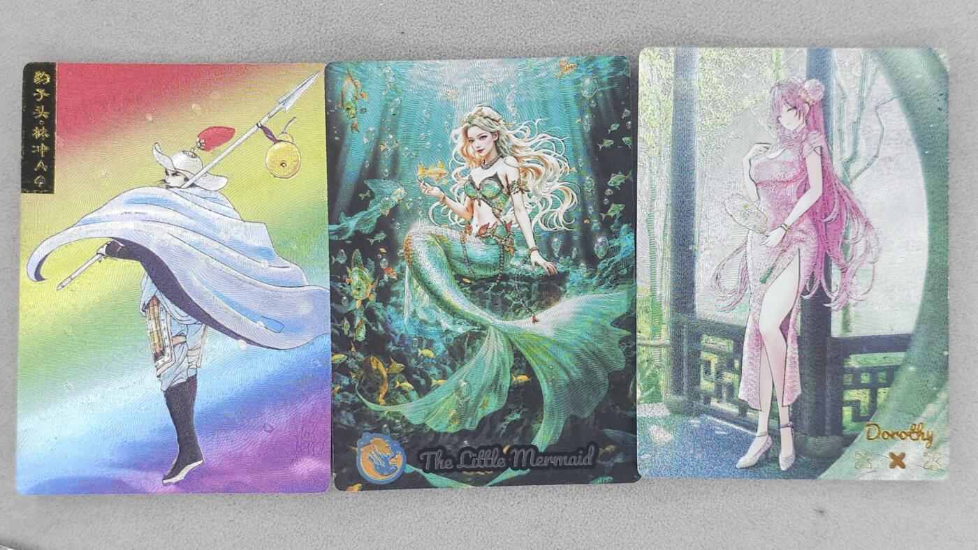 买就送PR！！龙虎卡牌-七六场（满200元包邮，无佣金，每周六结拍，欢迎送拍） 粗闪 奇点 桃乐丝&小美人鱼&林冲