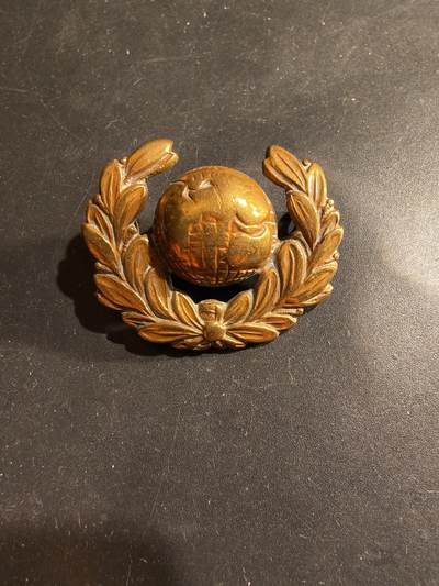 老王徽章第183期 - 英国皇家海军陆战队帽徽    一战时期