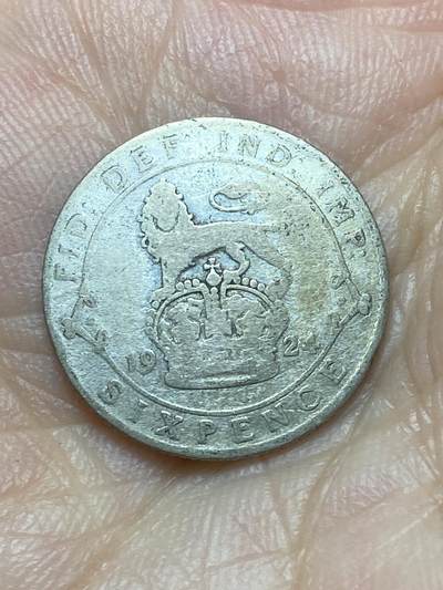 2026年第二十九场(总第一百九十八场）英国一线回流散币新年初九特拍场第一场(免佣金) - 英国🇬🇧1924年6便士银币(乔治五世第二版，500银)