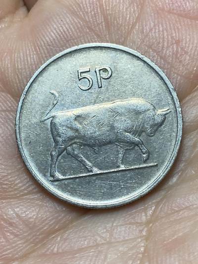 2026年第二十九场(总第一百九十八场）英国一线回流散币新年初九特拍场第一场(免佣金) - 爱尔兰🇮🇪1980年5便士(共和国时期第二套第一版)