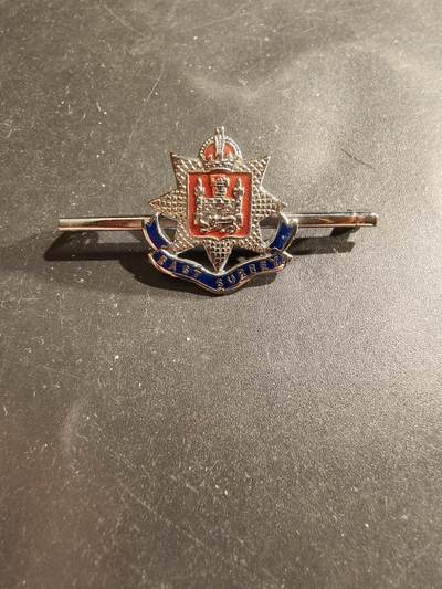 老王徽章第183期 - 英国东萨里步兵团证章   二战时期