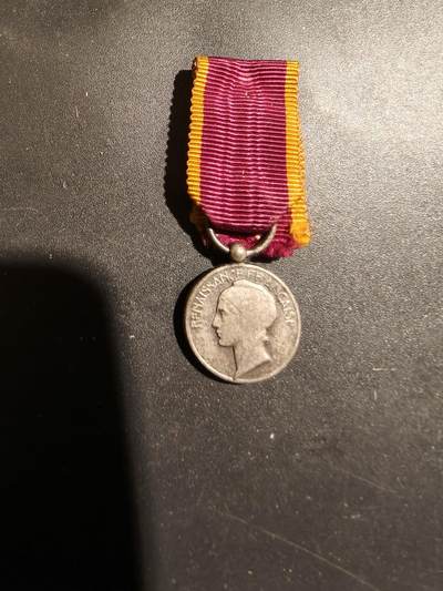 老王徽章第183期 - 法国银级复兴协会功绩奖章迷你章