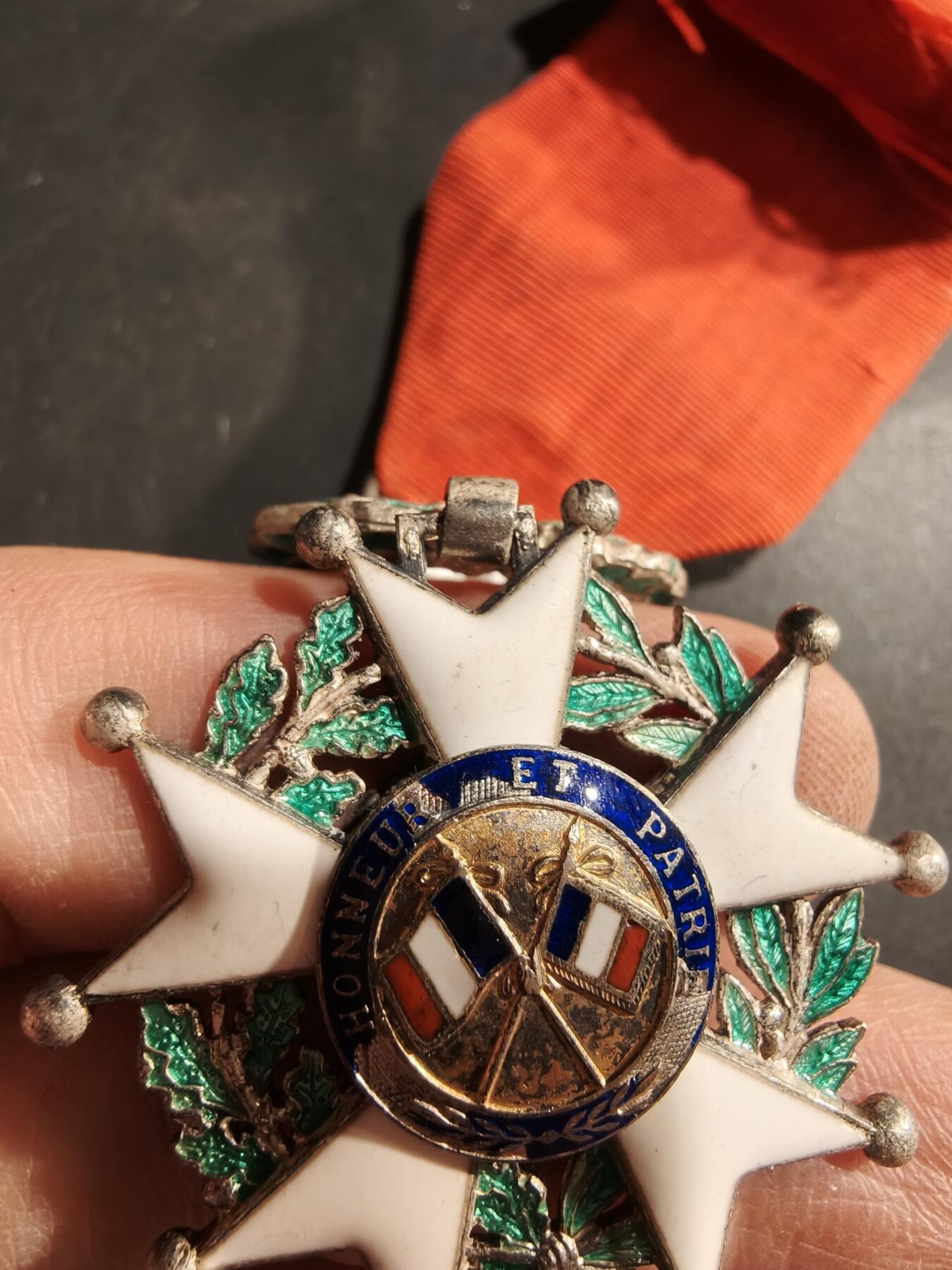 老王徽章第183期 法国骑士级荣誉军团勋章     原盒    银质珐琅    四共时期