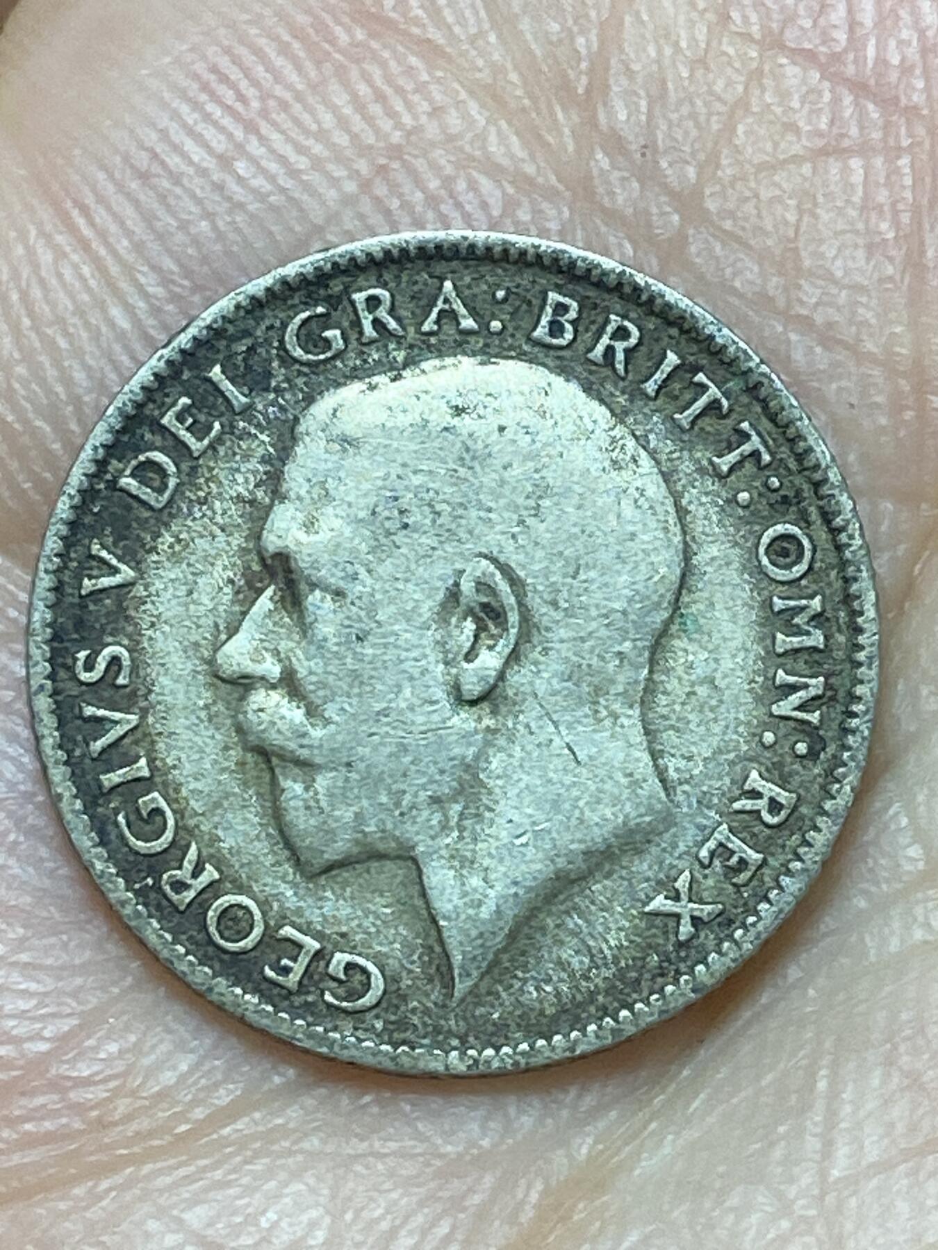 2026年第二十九场(总第一百九十八场）英国一线回流散币新年初九特拍场第一场(免佣金) 英国🇬🇧1922年6便士银币(乔治五世第二版，500银)