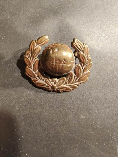 老王徽章第183期 - 英国皇家海军陆战队帽徽     一战时期