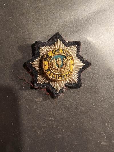 老王徽章第183期 - 英国陆军柴郡步兵团刺绣帽徽
