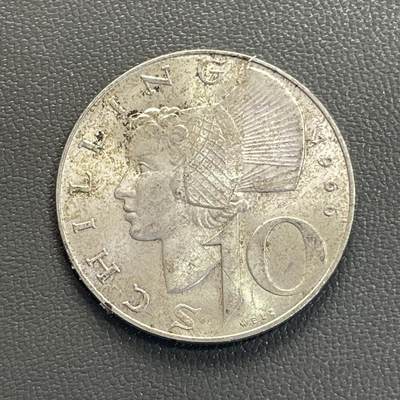 回流0218 新春快乐，马年大吉！ - 奥地利1966年10先令“瓦豪女士”银币 银价7.5*64%*20=96元
