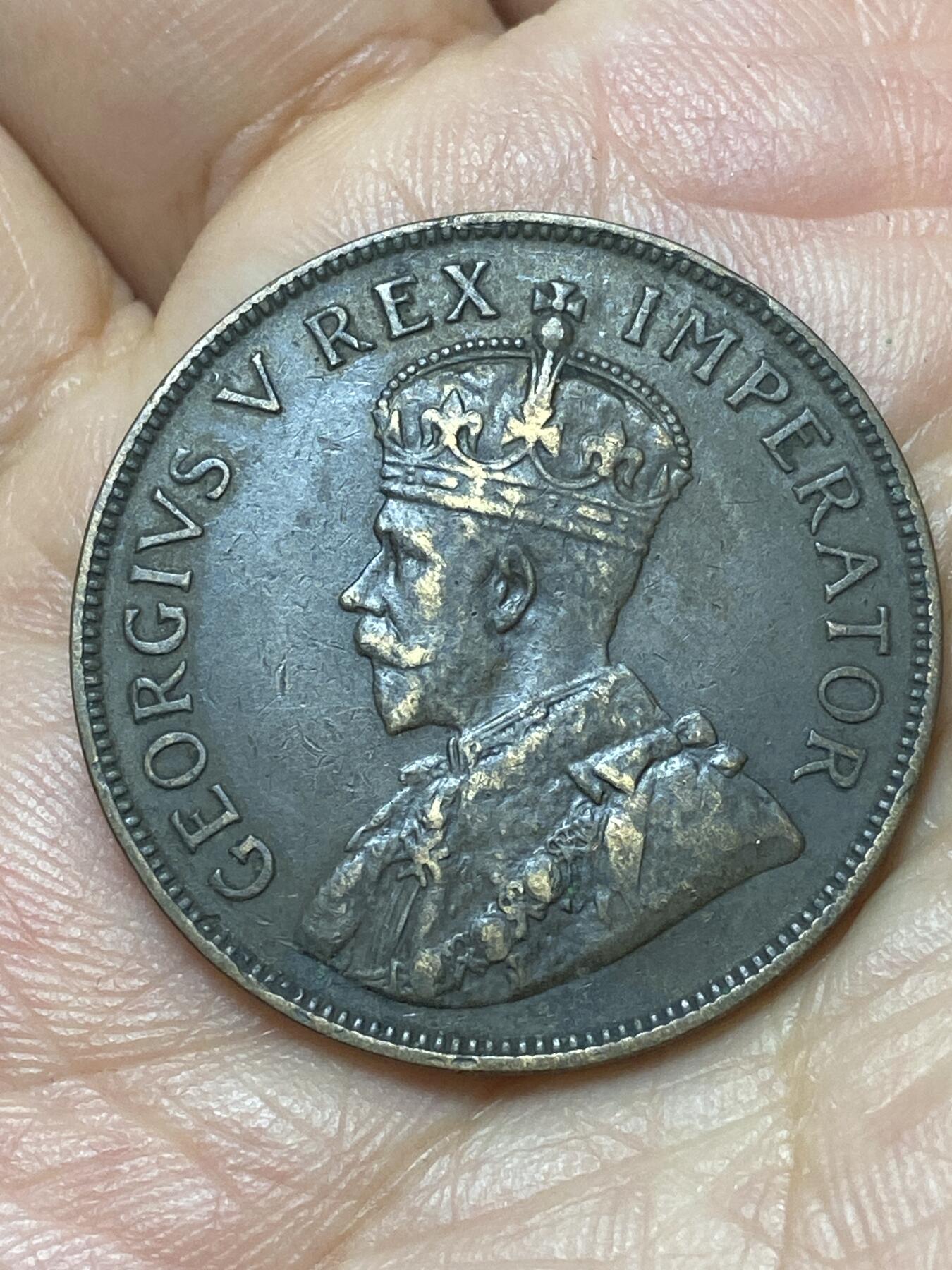 2026年第二十九场(总第一百九十八场）英国一线回流散币新年初九特拍场第一场(免佣金) 英属南非1934年1便士(乔治五世第三版)