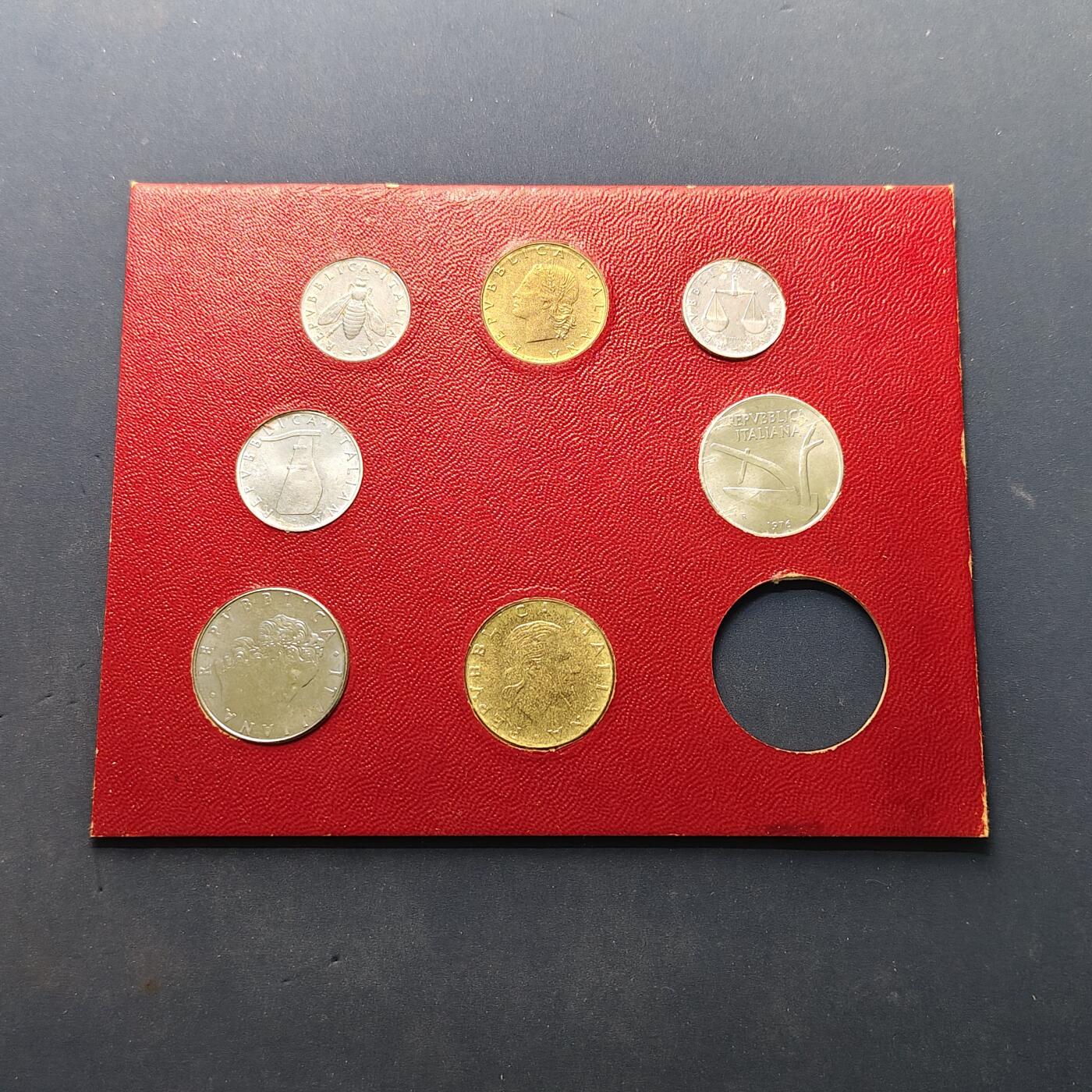 【全场包邮】纯粹捡漏拍504场-更新中 意大利红色卡装7枚套币