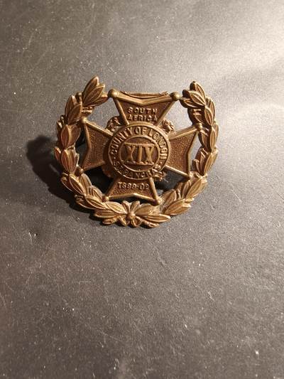 老王徽章第183期 - 英国伦敦团第19步兵营帽徽     一战时期