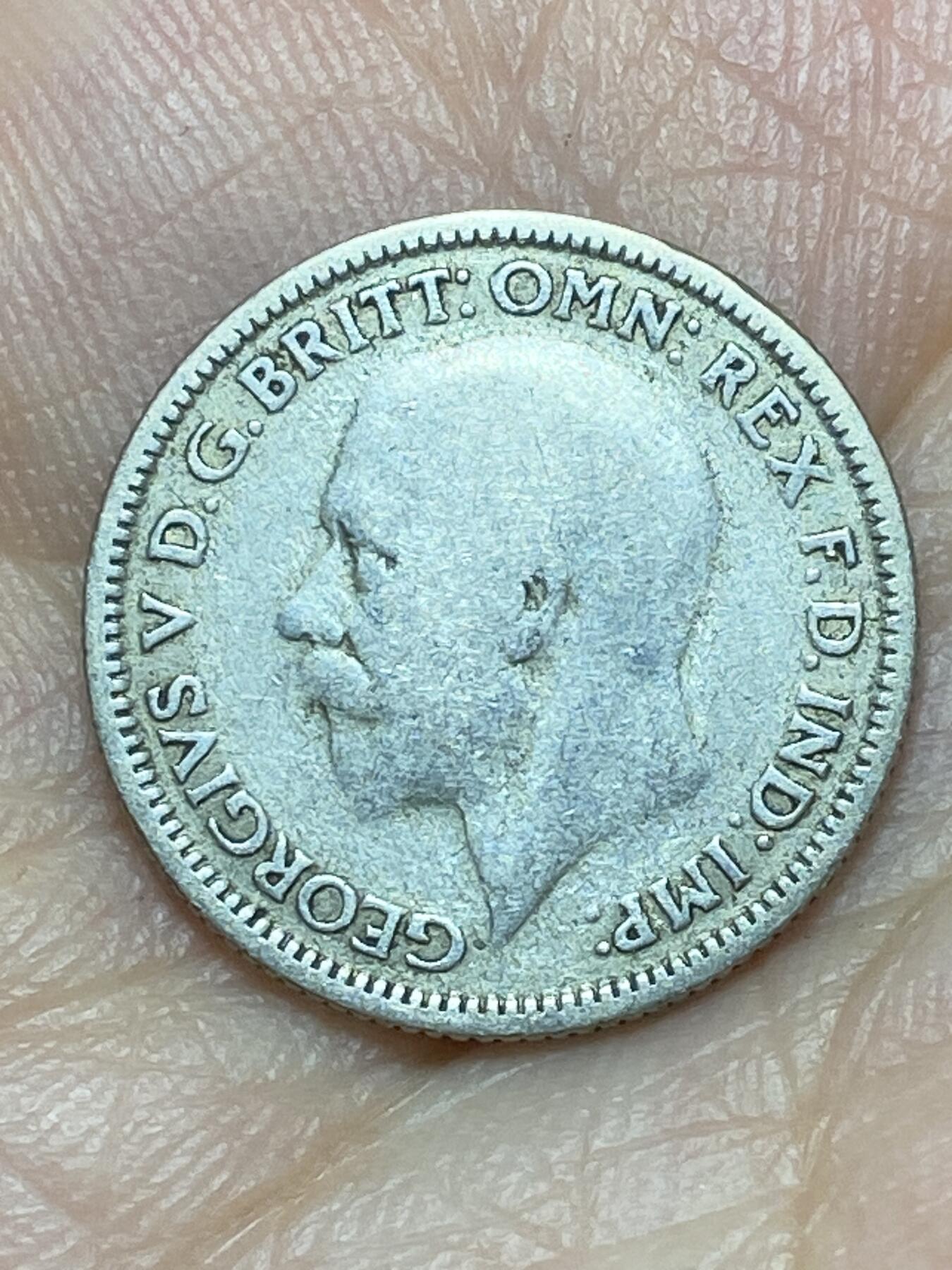 2026年第二十九场(总第一百九十八场）英国一线回流散币新年初九特拍场第一场(免佣金) 英国🇬🇧1928年6便士银币(乔治五世第五版，500银)