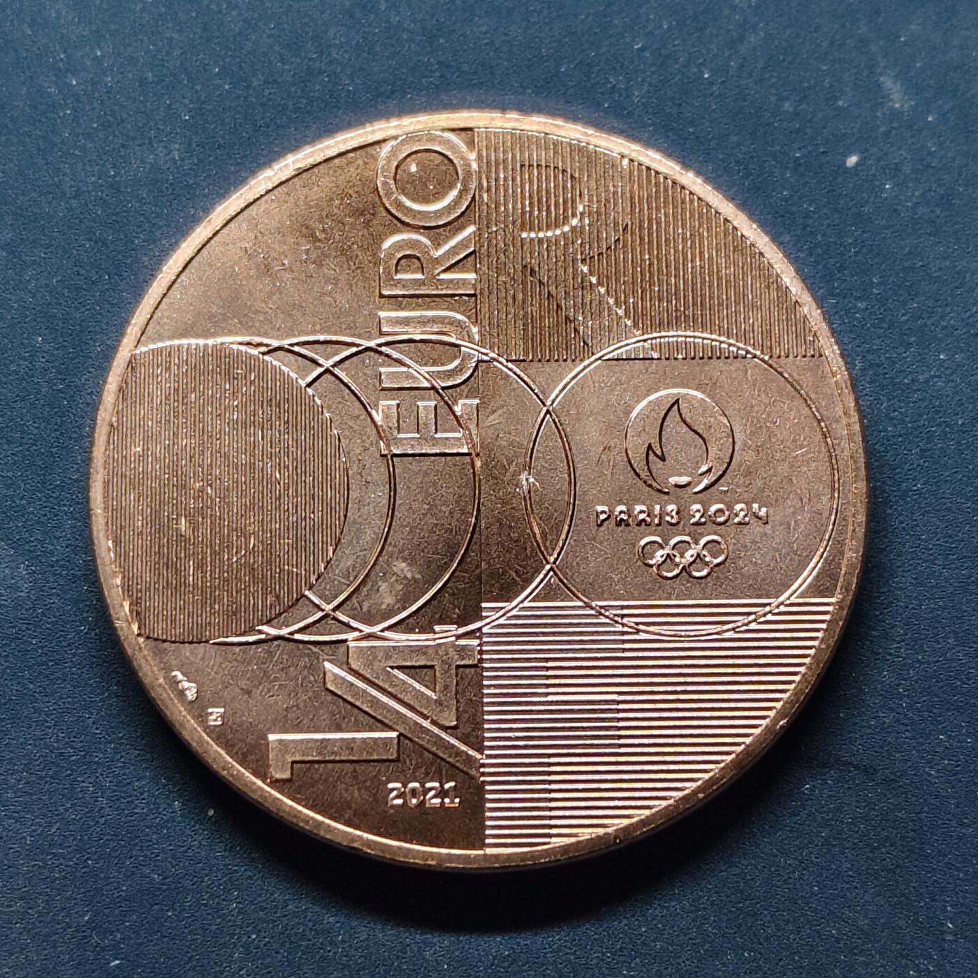 【全场包邮】纯粹捡漏拍504场-更新中 法国2020年1/4欧元奥运会交接东京到巴黎纪念币