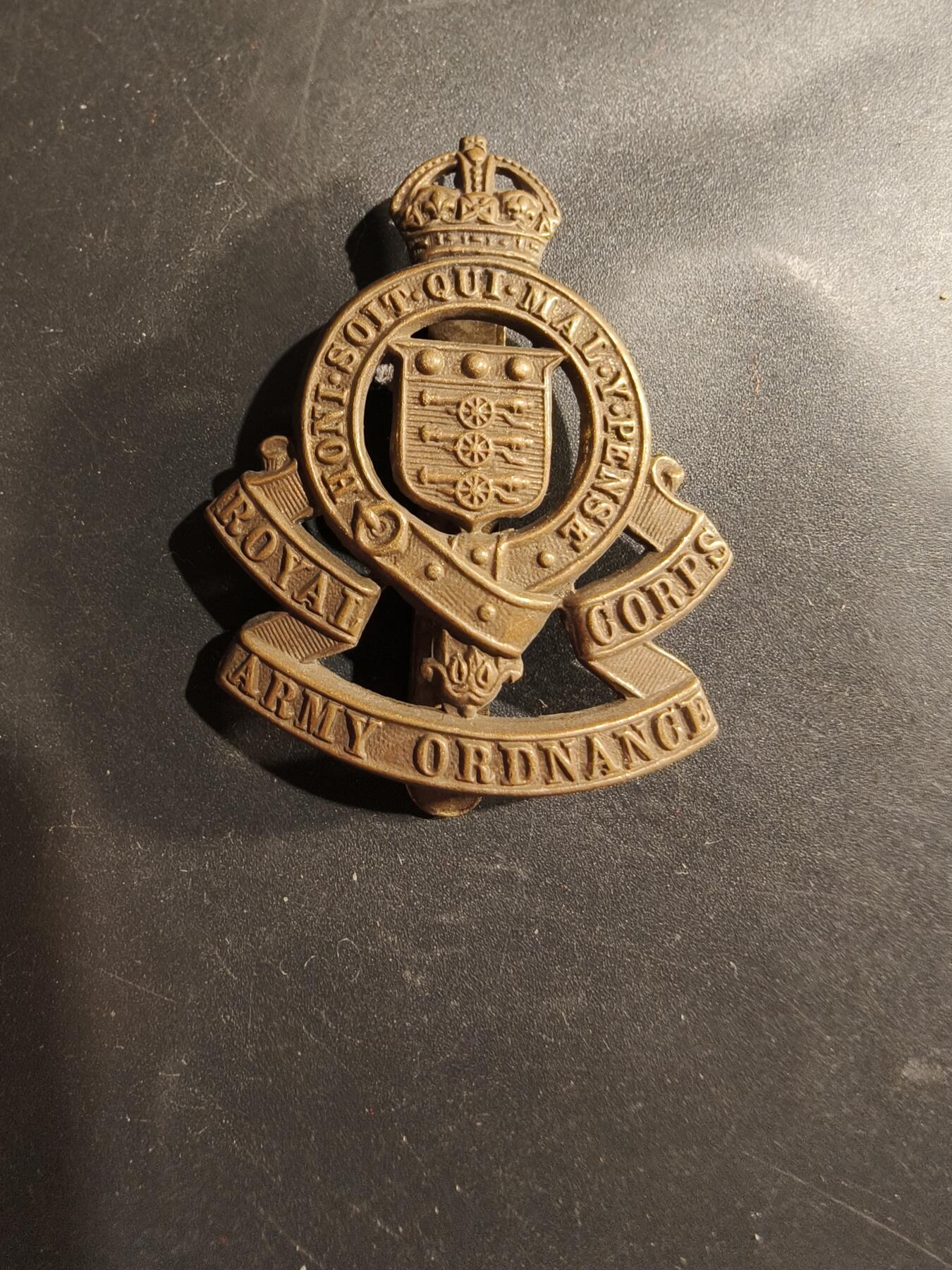 老王徽章第183期 英国皇家军械署帽徽     一战时期