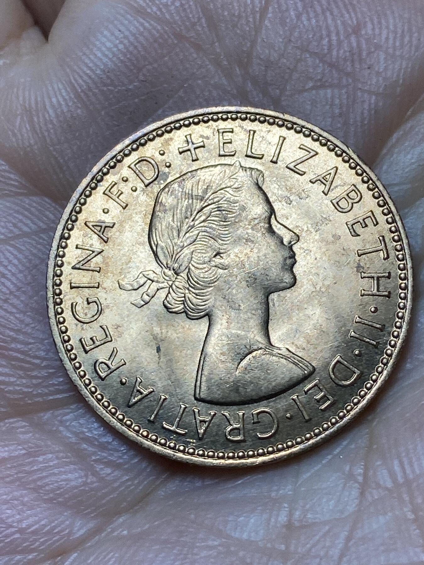 2026年第二十九场(总第一百九十八场）英国一线回流散币新年初九特拍场第一场(免佣金) 原光好品–英国🇬🇧1967年半便士(伊丽莎白二世青年桂冠第二版，普制币关门年)