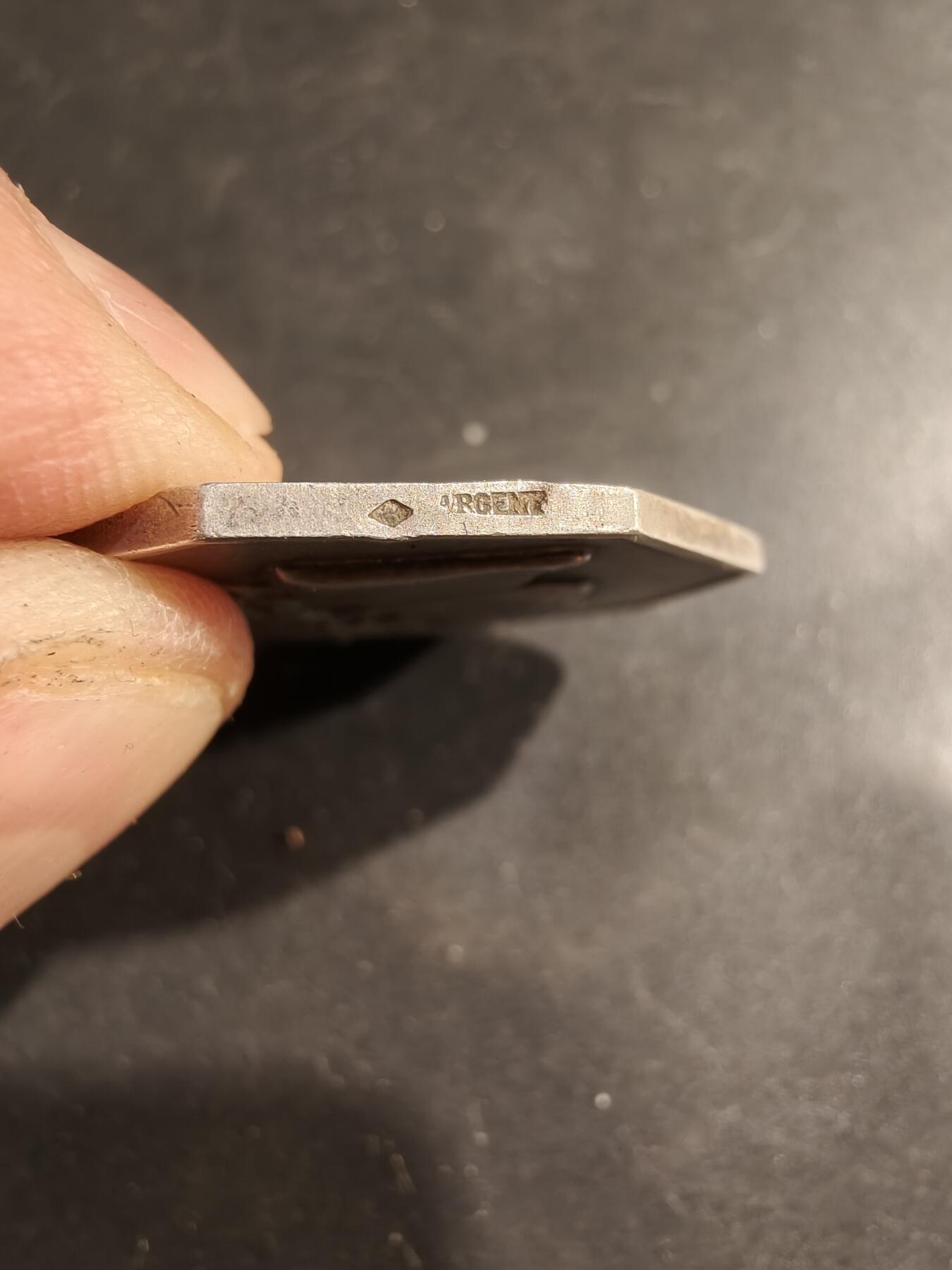 老王徽章第183期 法国迪耶普商会银八角章    950银    直径33mm     重量18.2g