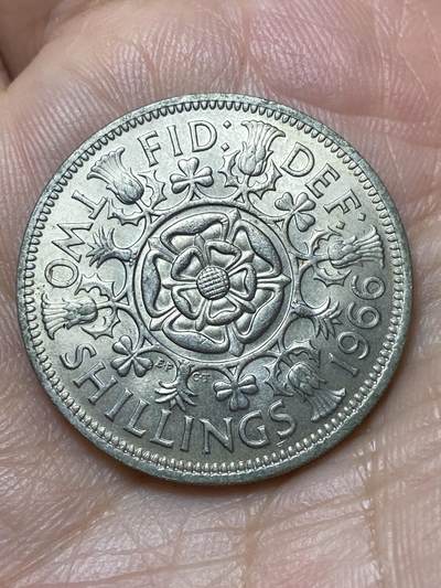 2026年第二十九场(总第一百九十八场）英国一线回流散币新年初九特拍场第一场(免佣金) - 英国🇬🇧1966年2先令(伊丽莎白二世青年桂冠第二版)