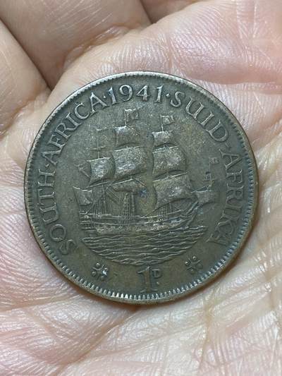 2026年第二十九场(总第一百九十八场）英国一线回流散币新年初九特拍场第一场(免佣金) - 英属南非1941年1便士(乔治六世第一版)