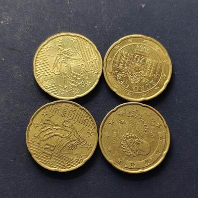 【全场包邮】纯粹捡漏拍504场-更新中 - 欧洲各国各年份散币20分4枚一组