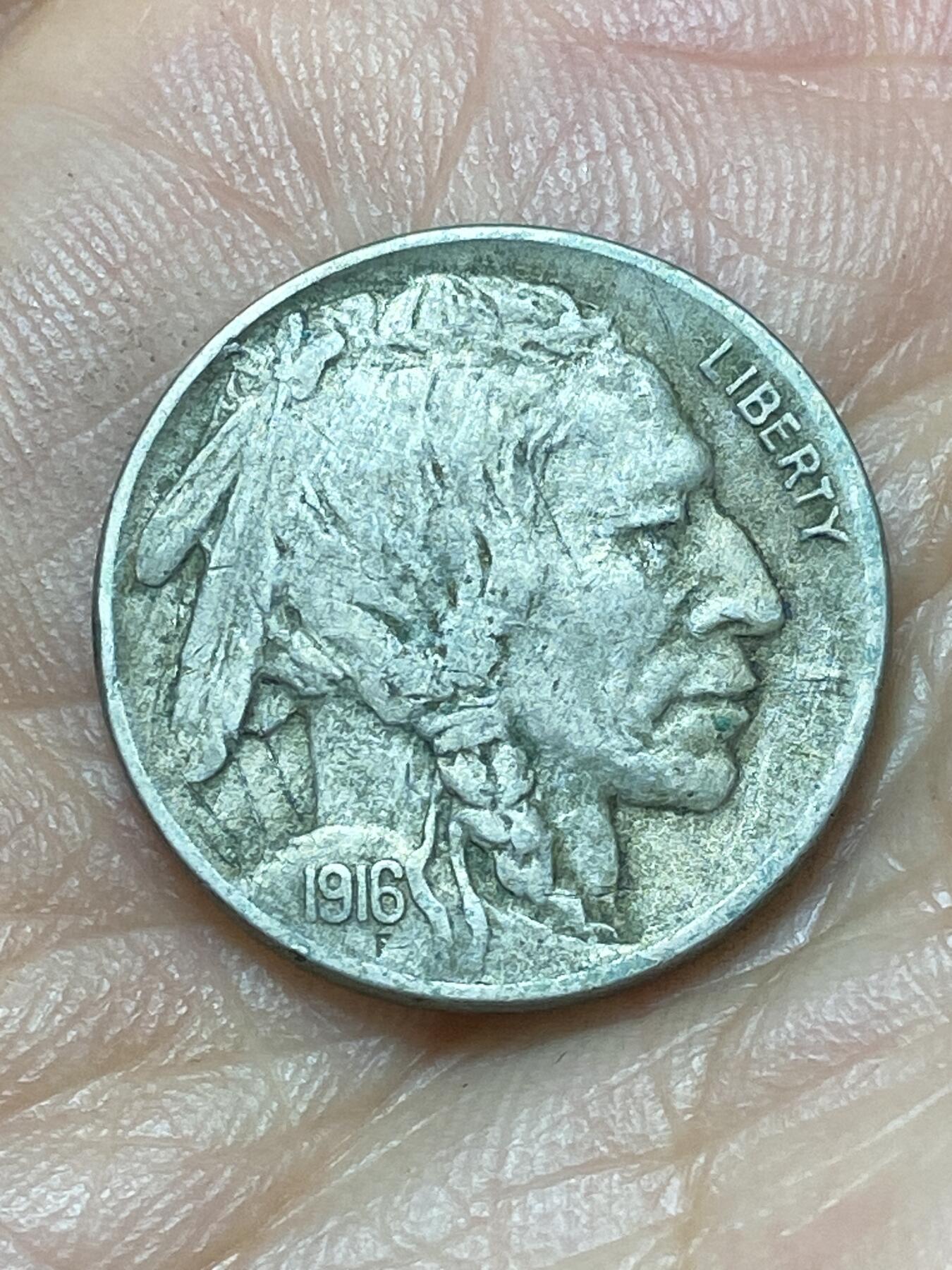 2026年第二十九场(总第一百九十八场）英国一线回流散币新年初九特拍场第一场(免佣金) 稀少早期年份–美国🇺🇸1916年5分(野牛五分第二版)