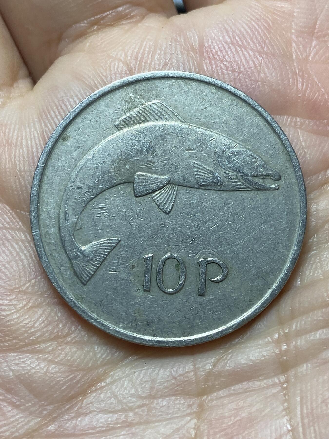 2026年第二十九场(总第一百九十八场）英国一线回流散币新年初九特拍场第一场(免佣金) 爱尔兰🇮🇪1974年10便士(共和国时期第二套第一版)