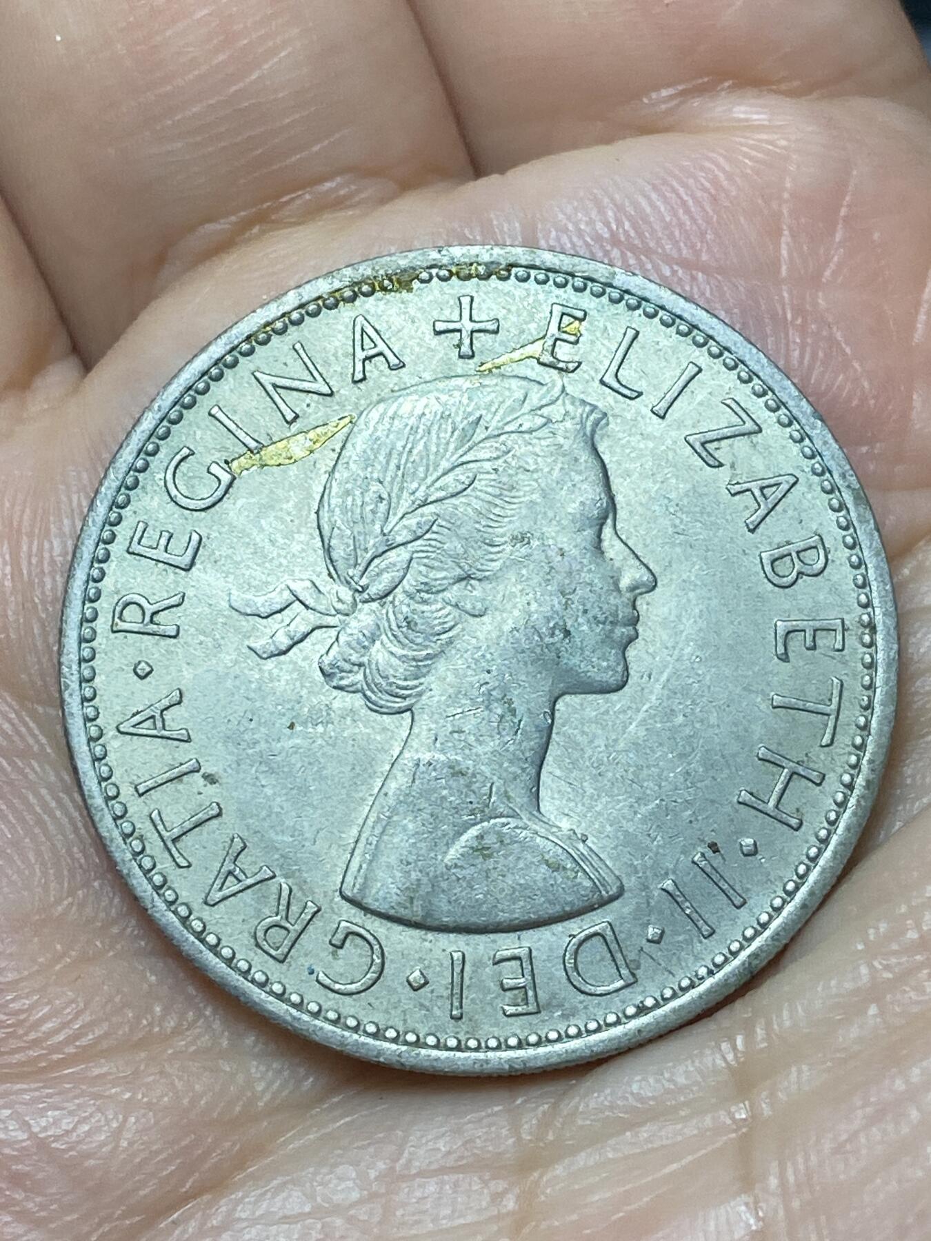 2026年第二十九场(总第一百九十八场）英国一线回流散币新年初九特拍场第一场(免佣金) 英国🇬🇧1961年半克朗(伊丽莎白二世青年桂冠第二版)