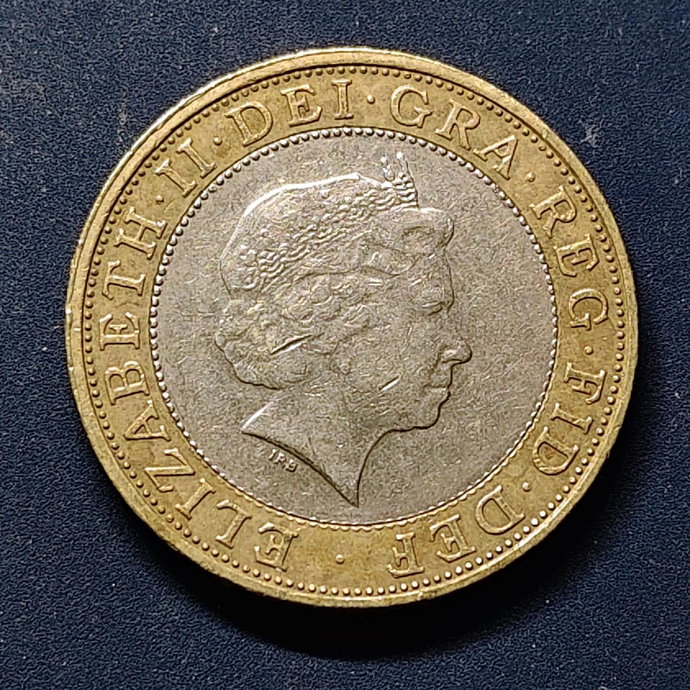 【全场包邮】纯粹捡漏拍504场-更新中 英国1999年2镑双色币